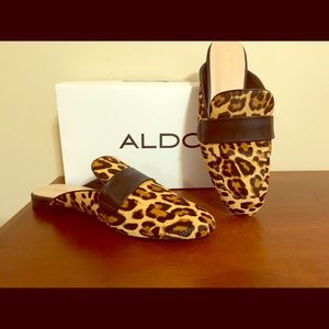 Size 9 Aldo leopard print slides